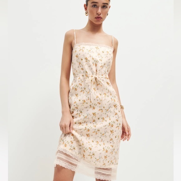 Reformation Neena Linen Dress in Julius *NWT* - Picture 1 of 7